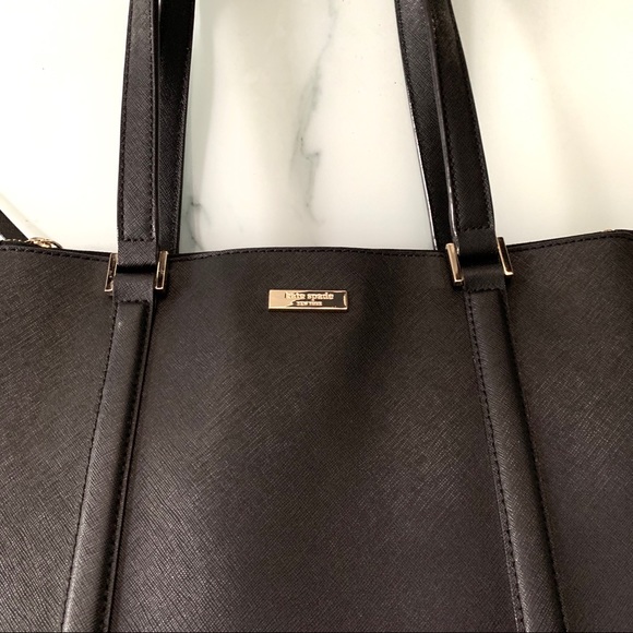 Kate Spade Newbury Lane Cadene Black Leather Tote - Picture 6 of 16